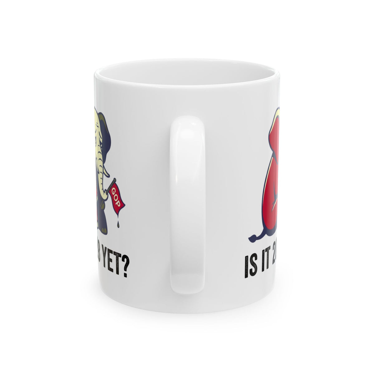 "Is It 2028 Yet" White Ceramic Mug
