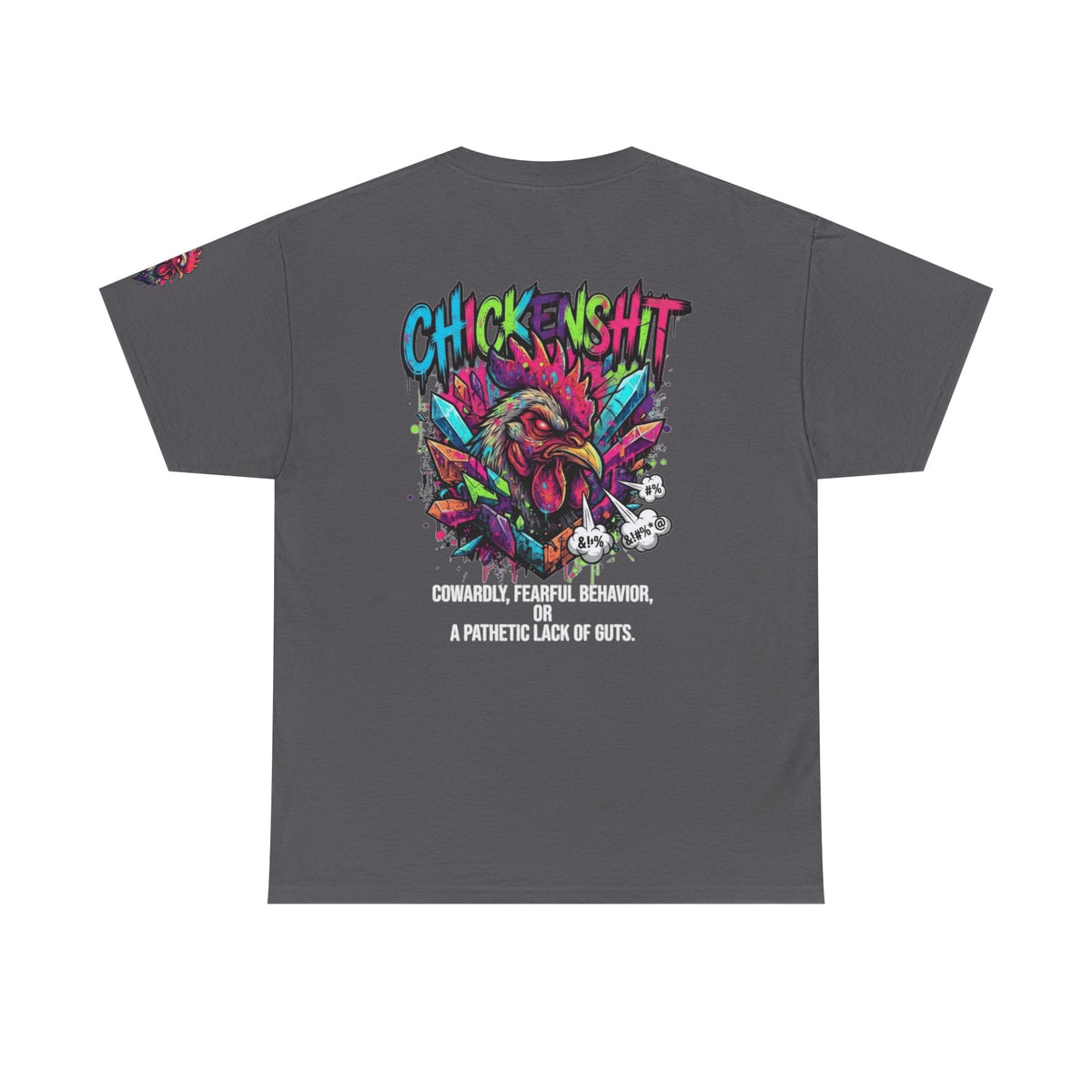 Color: Charcoal | Chickenshit Premium Graphic Tee