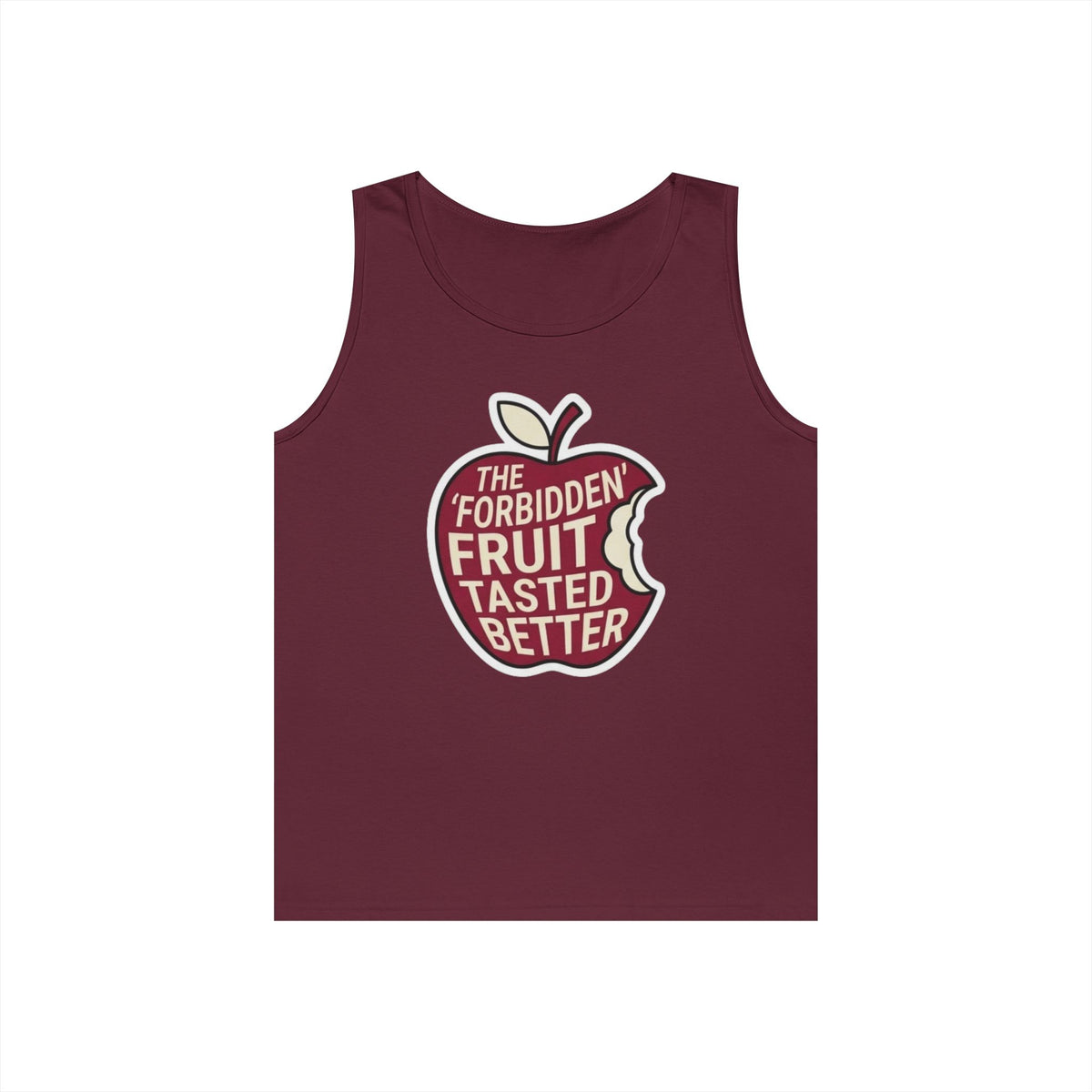 Color: Maroon | Good Book Series Forbidden Fruit Tasted Better Tank Top