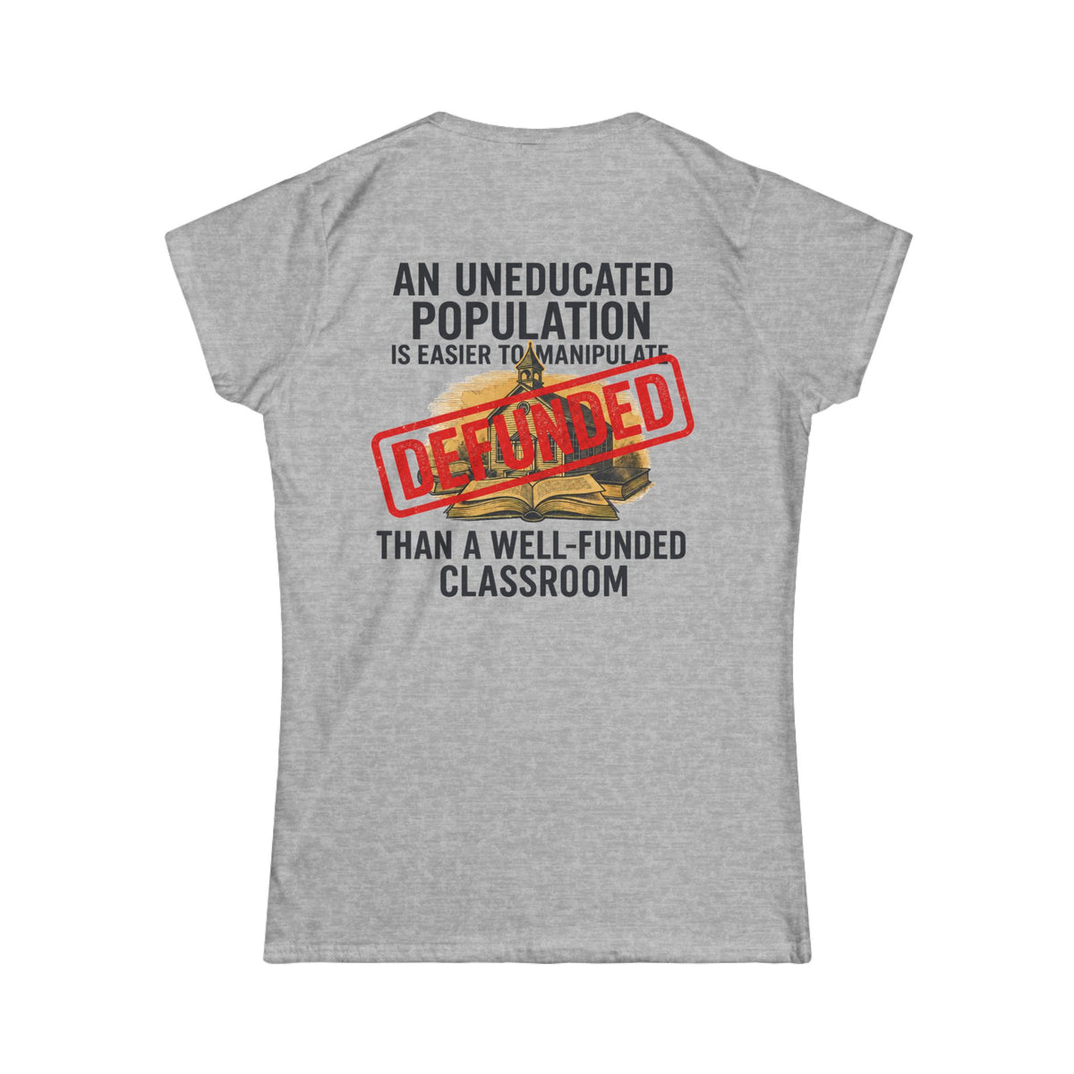 Color: Sport Grey | Protest Series - Fund Public Schools Women's Tee