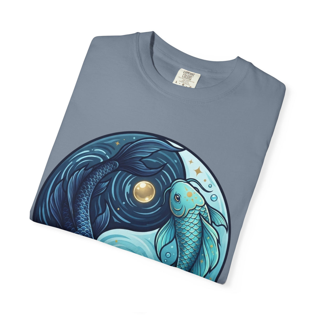 Yin Yang Pisces Unisex Garment-Dyed Tee