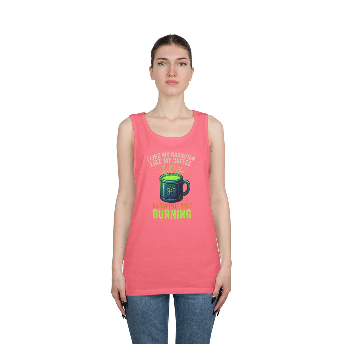 Color: Safety Pink | I Like My Radiation Like My Coffee Tank Top