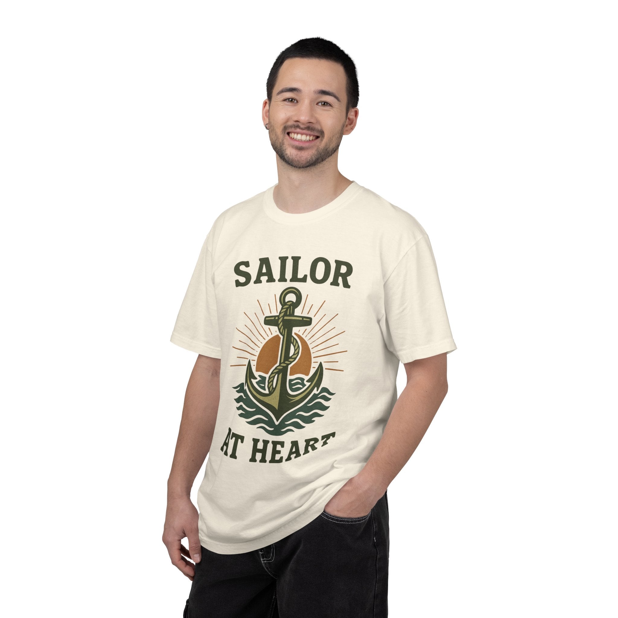 "Sailor at Heart" Unisex Garment-Dyed T-shirt