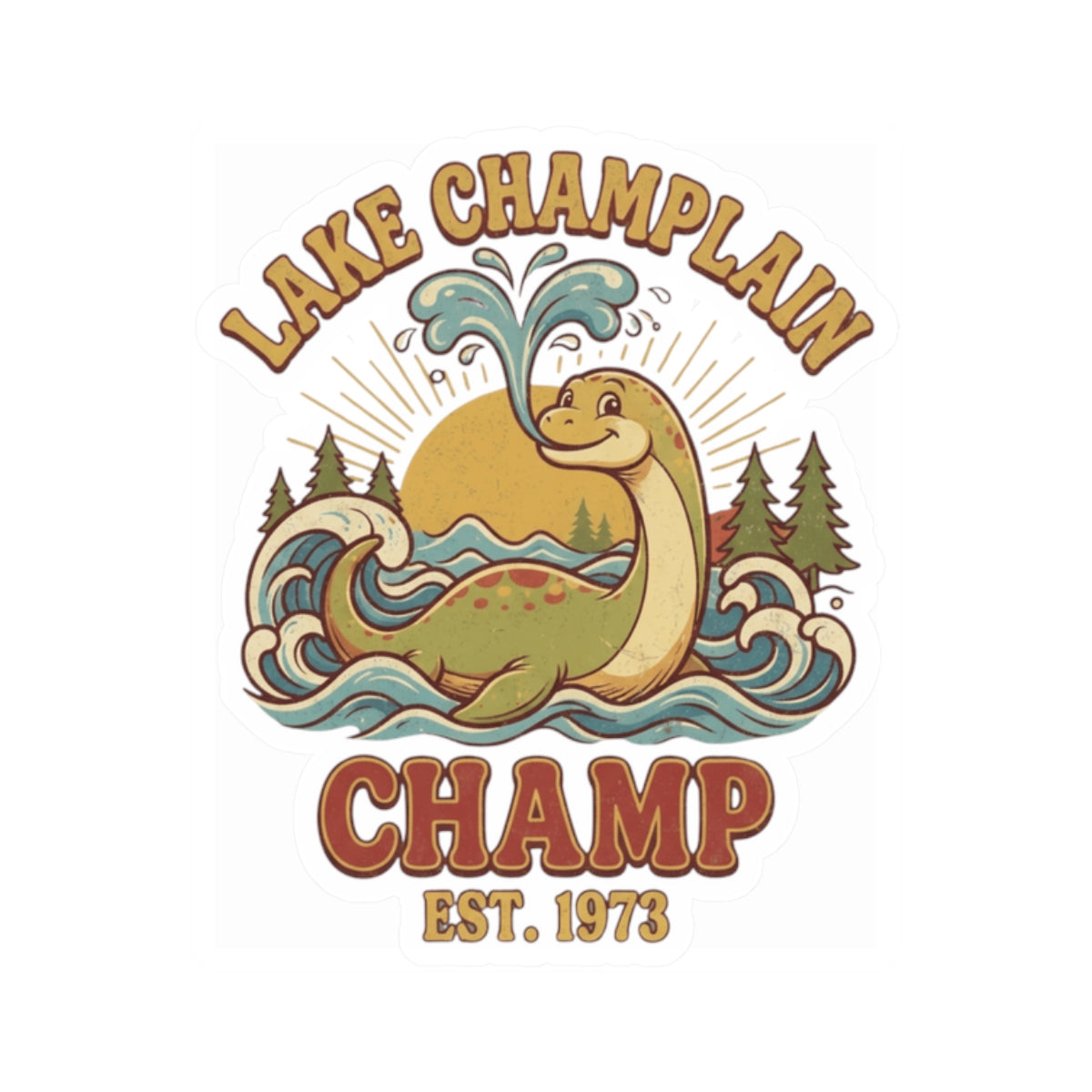 "Champ (Lake Champlain)" Sticker — Main