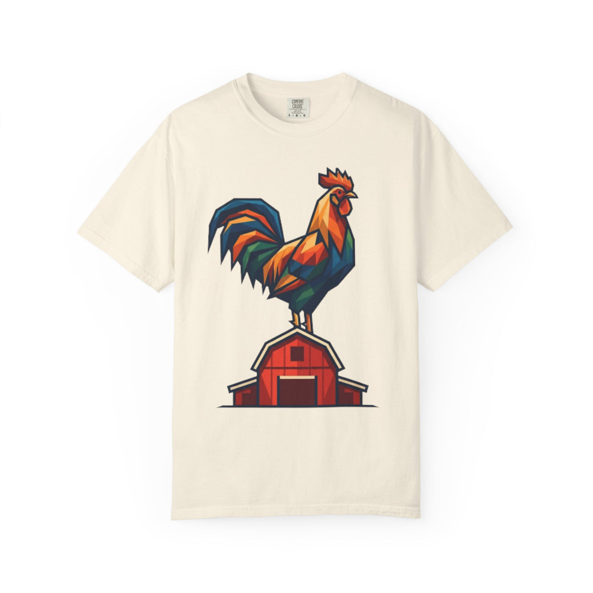 "Barnyard Rooster" Unisex Garment-Dyed Tee