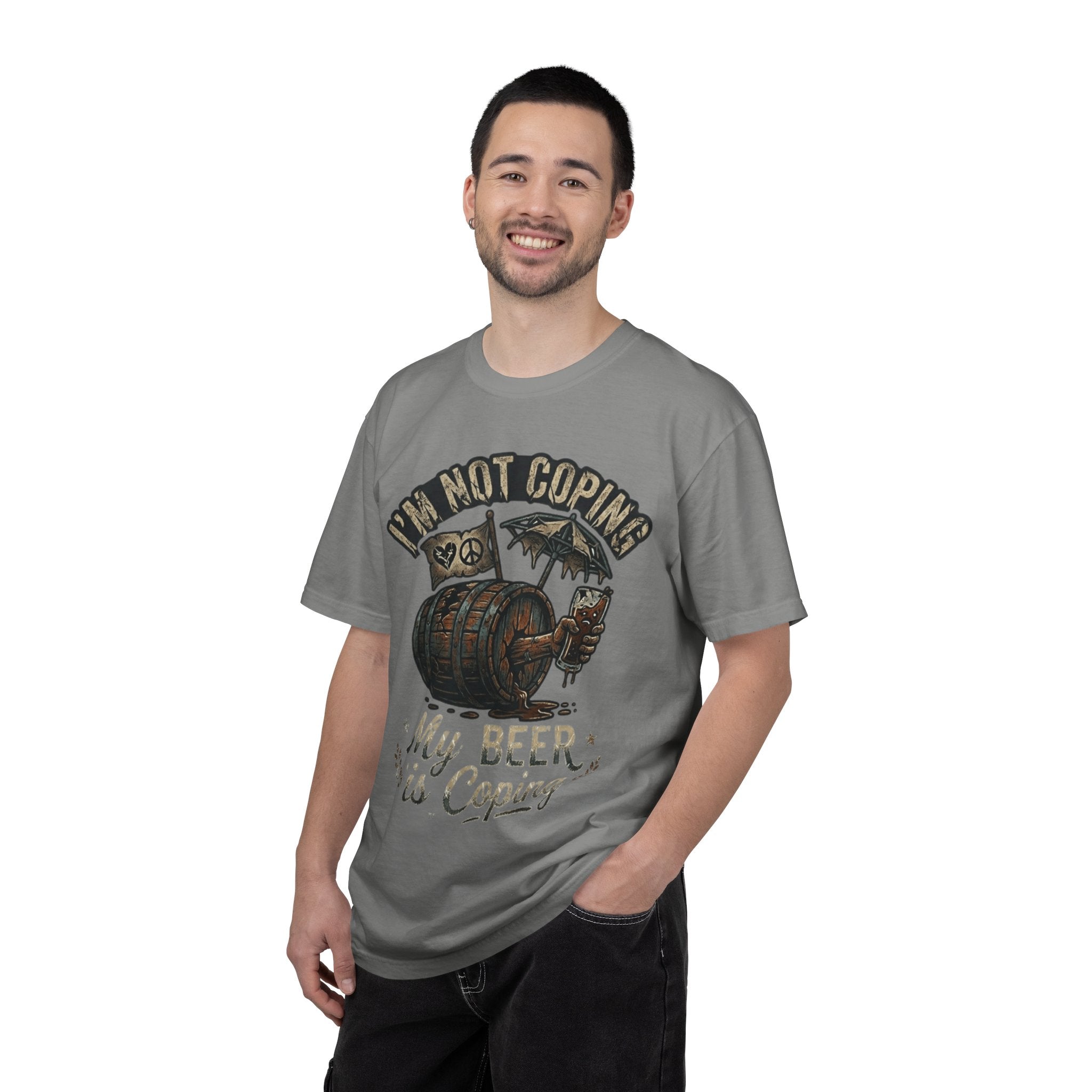 "Beer is Coping" Unisex Garment-Dyed Tee