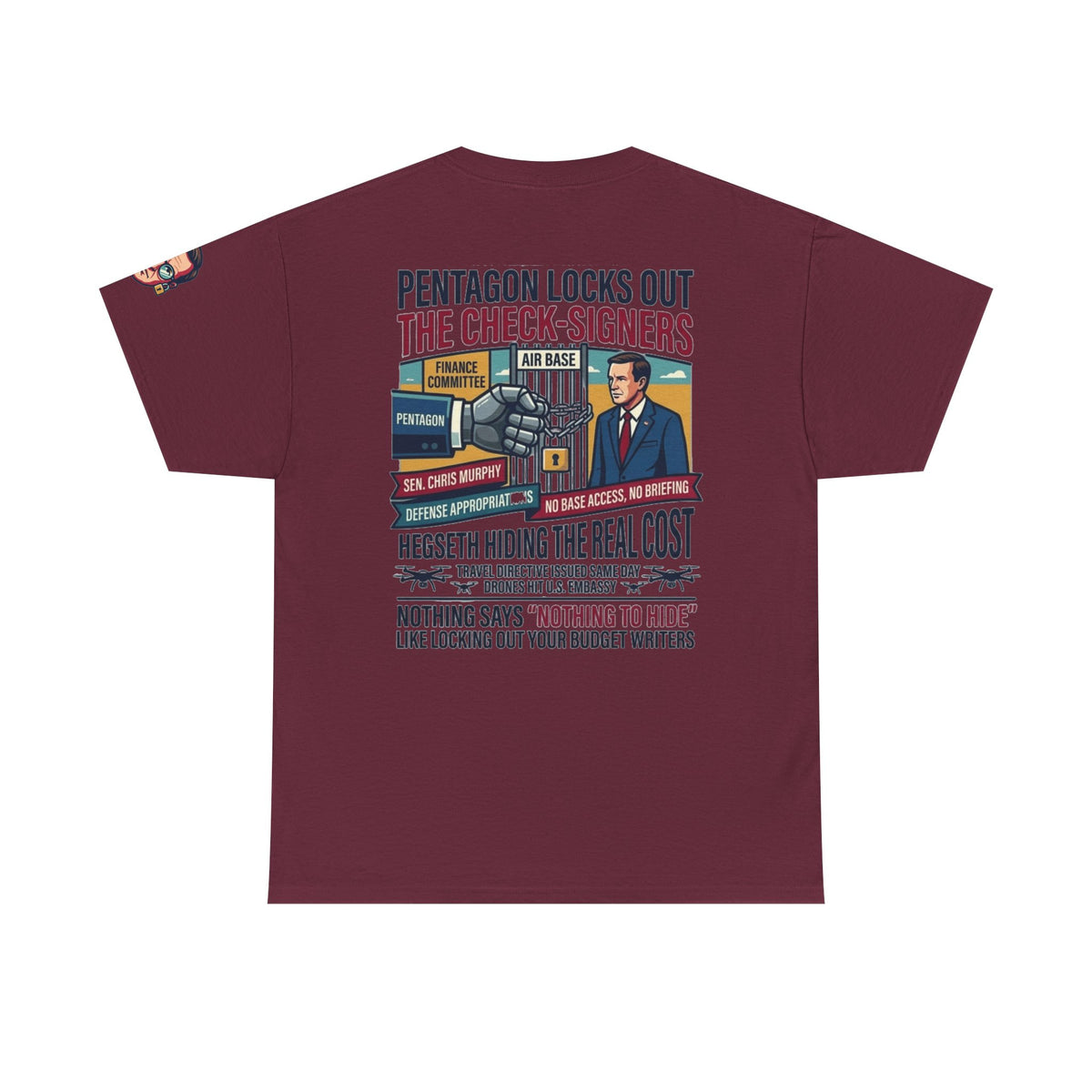 "Pentagon Locks Out The Check Signers" Premium Graphic Tee