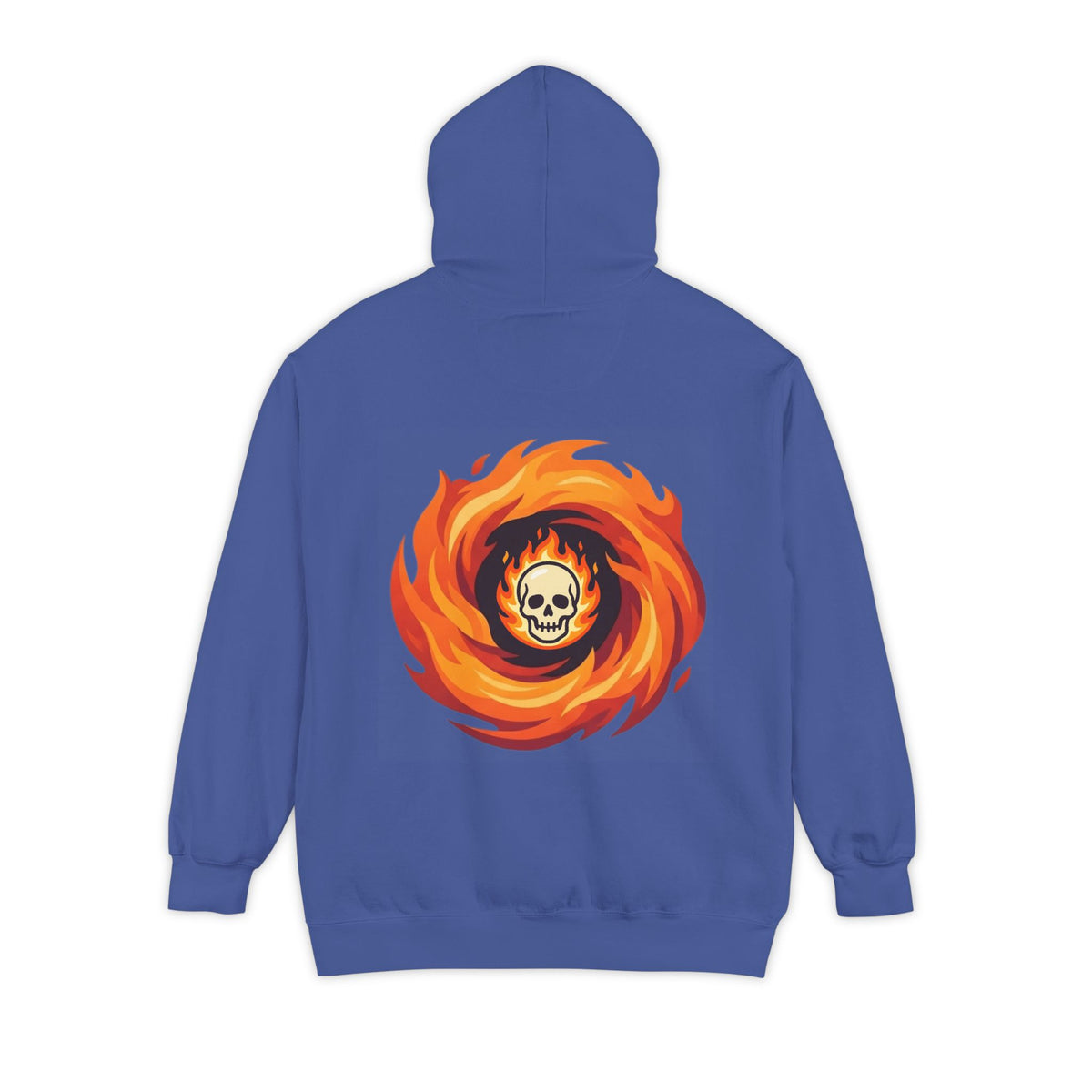 Color: Flo Blue | Hellfire Garment-Dyed Hoodie