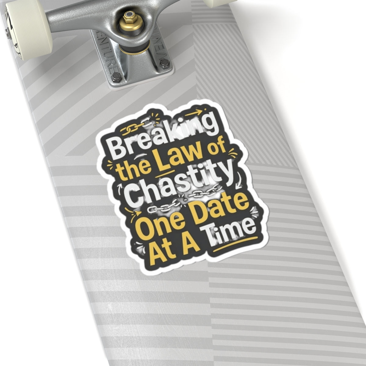 "Breaking the Law of Chastity" Sticker — Main
