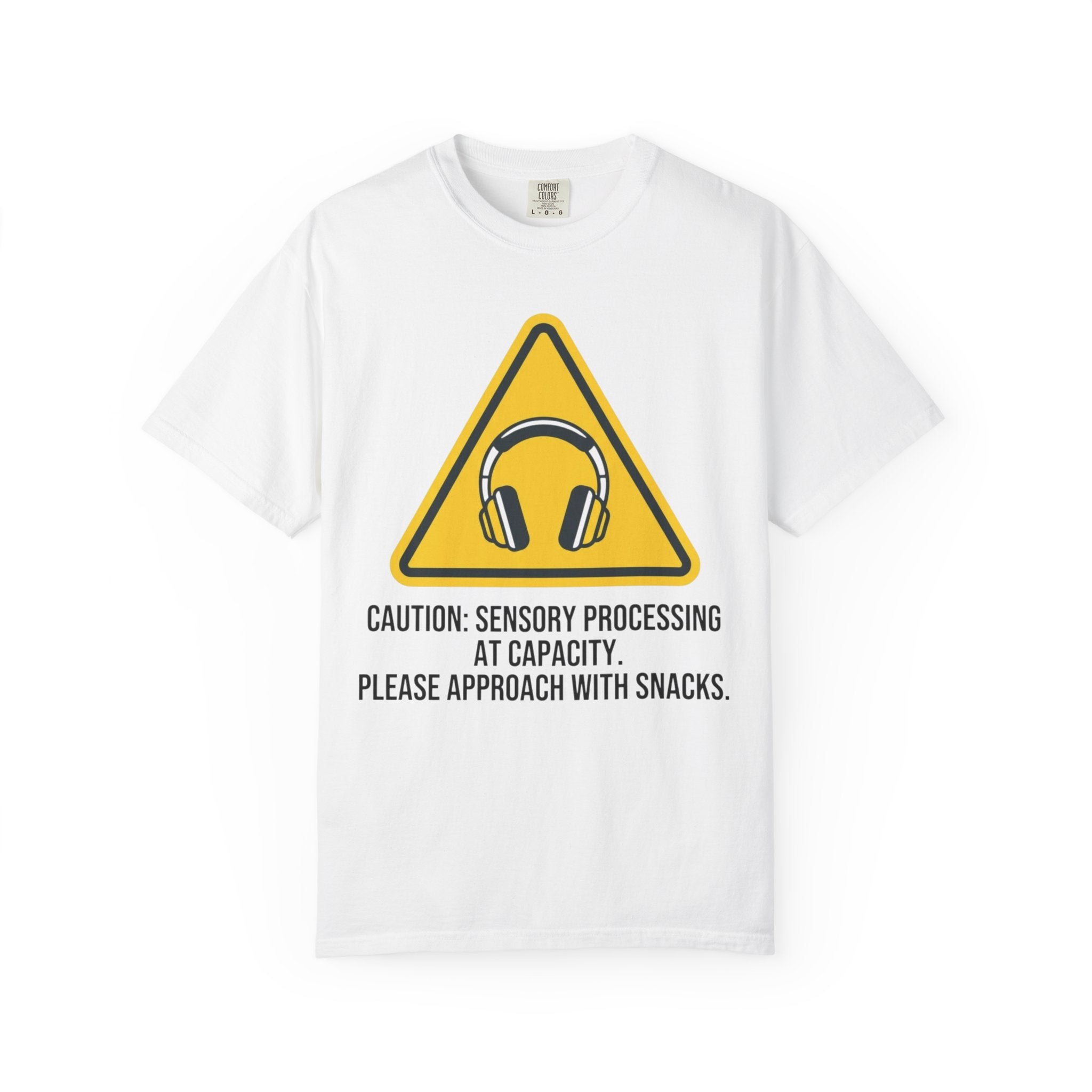 "Sensory At Capacity" Unisex Garment-Dyed Tee