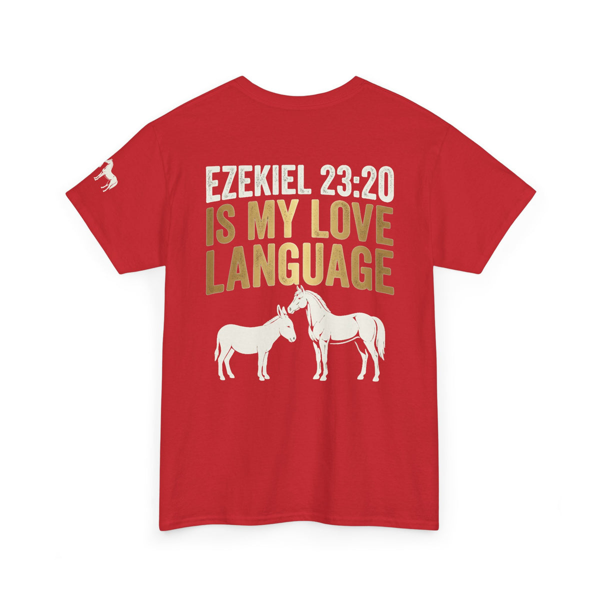 Good Book Series Ezekiel 23 20 Love Language Premium Graphic Tee