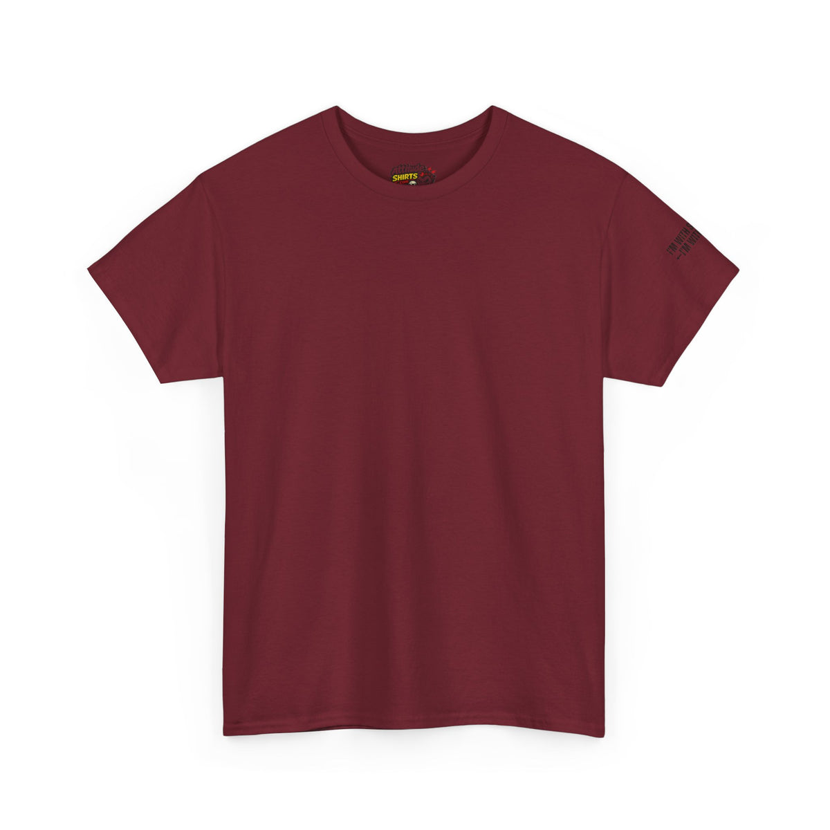 Color: Garnet | I'm With Stupid Premium Graphic Tee