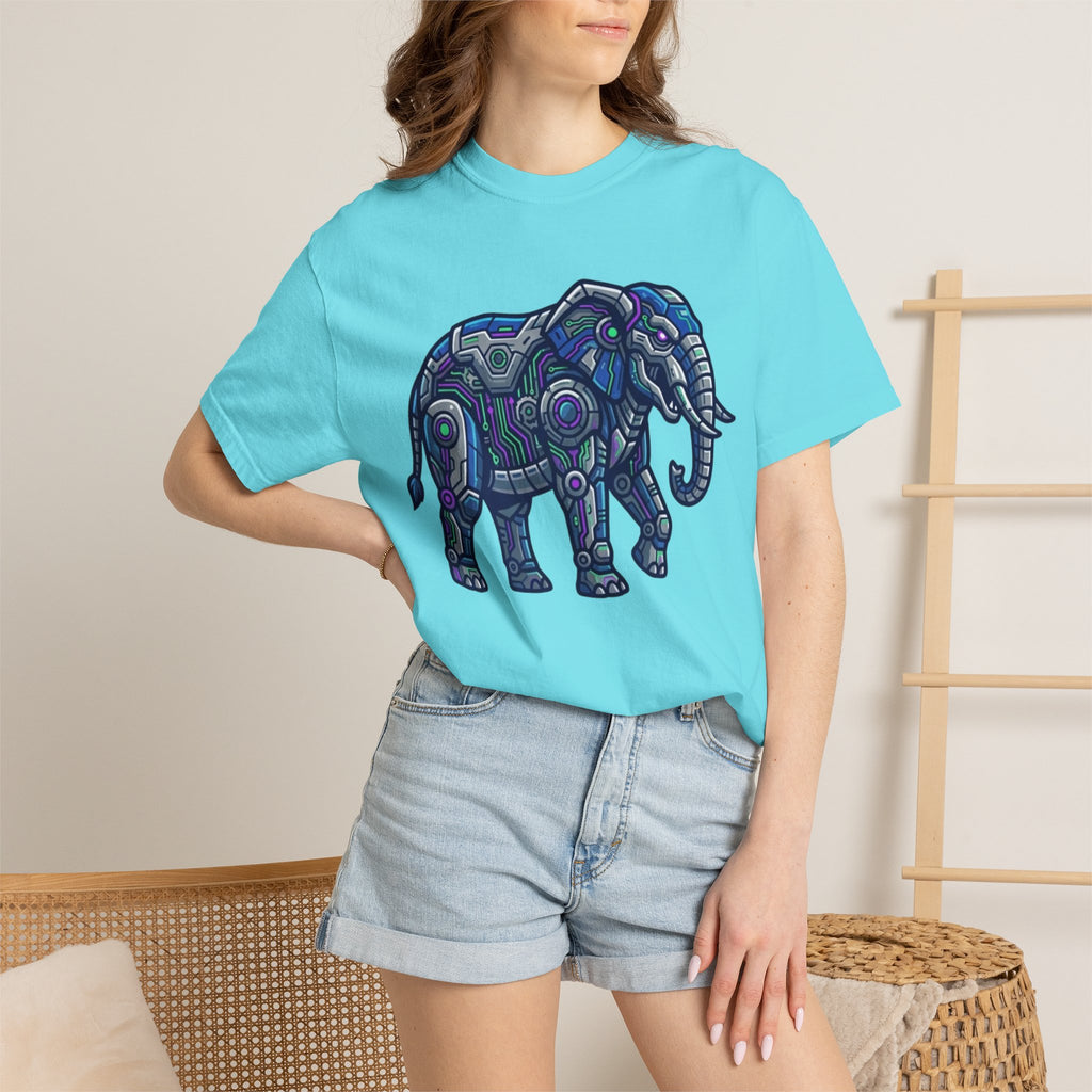 "Cyber Elephant" Unisex Garment-Dyed Tee