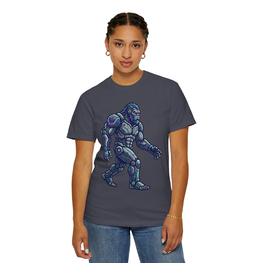 "Cyber Bigfoot" Unisex Garment-Dyed Tee