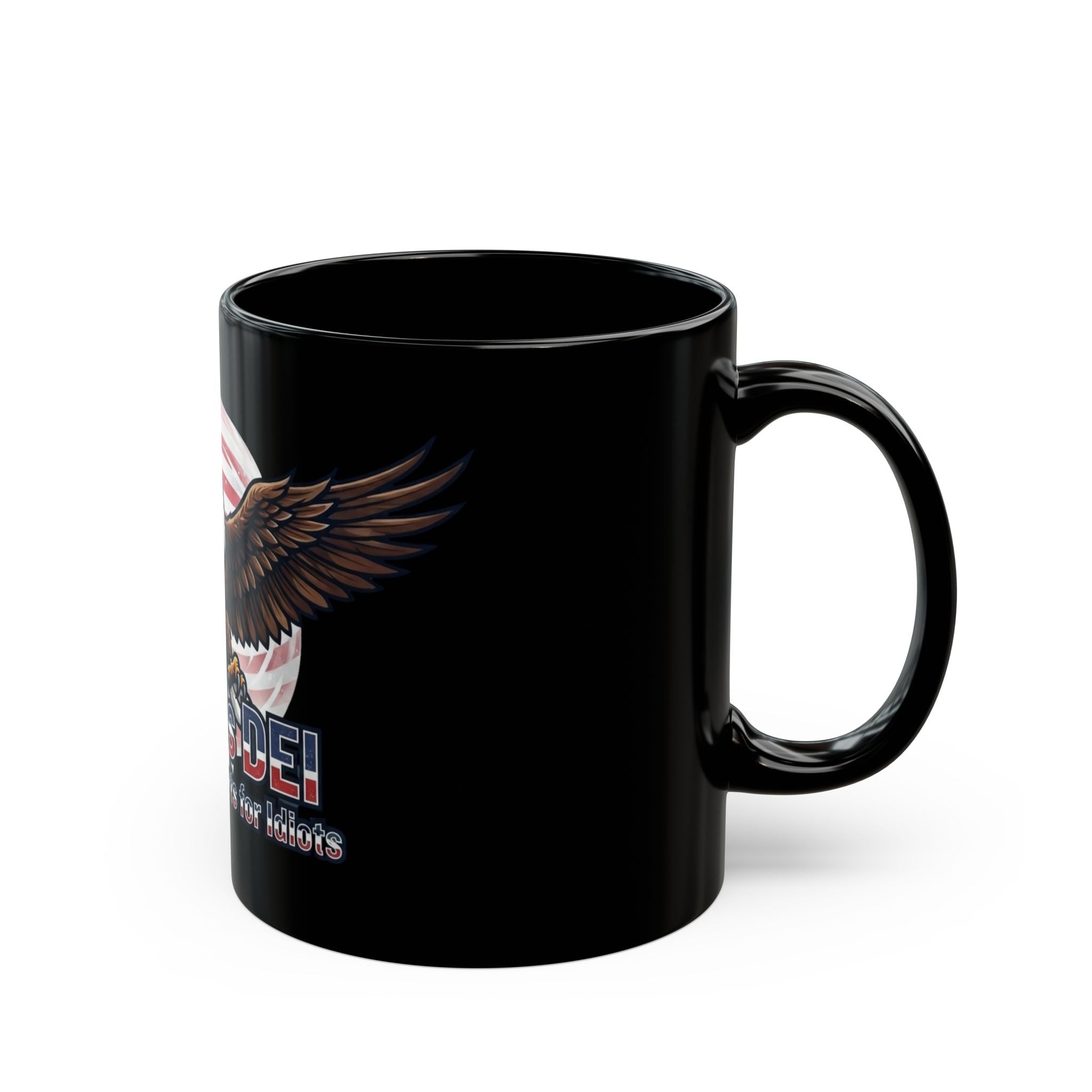 "Trumps DEI" Black Ceramic Mug