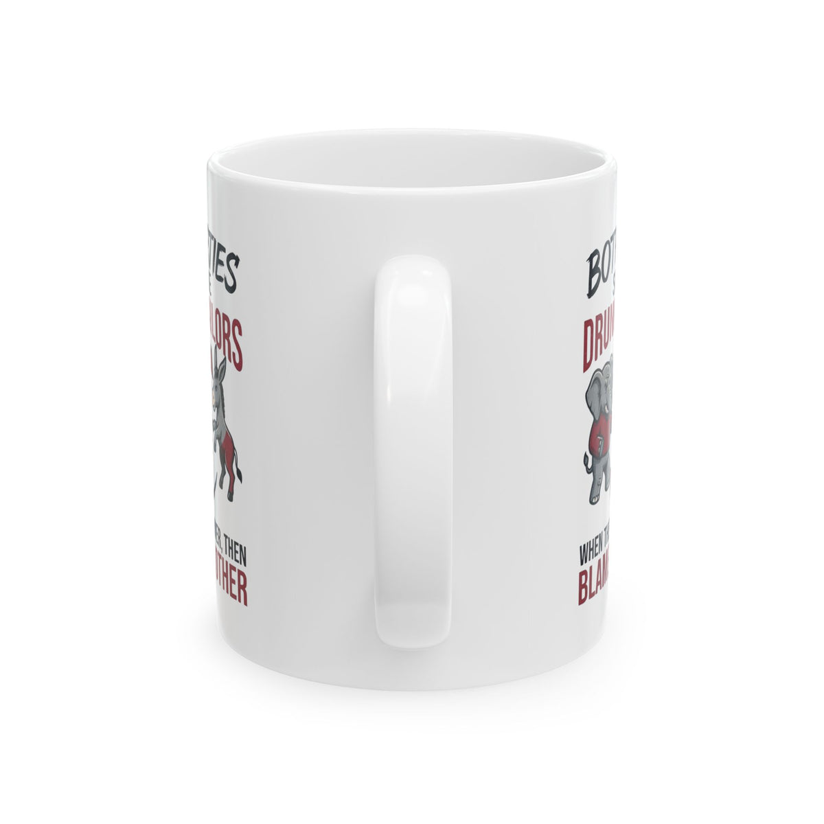 "Protest Series - Audit The Spending" White Ceramic Mug