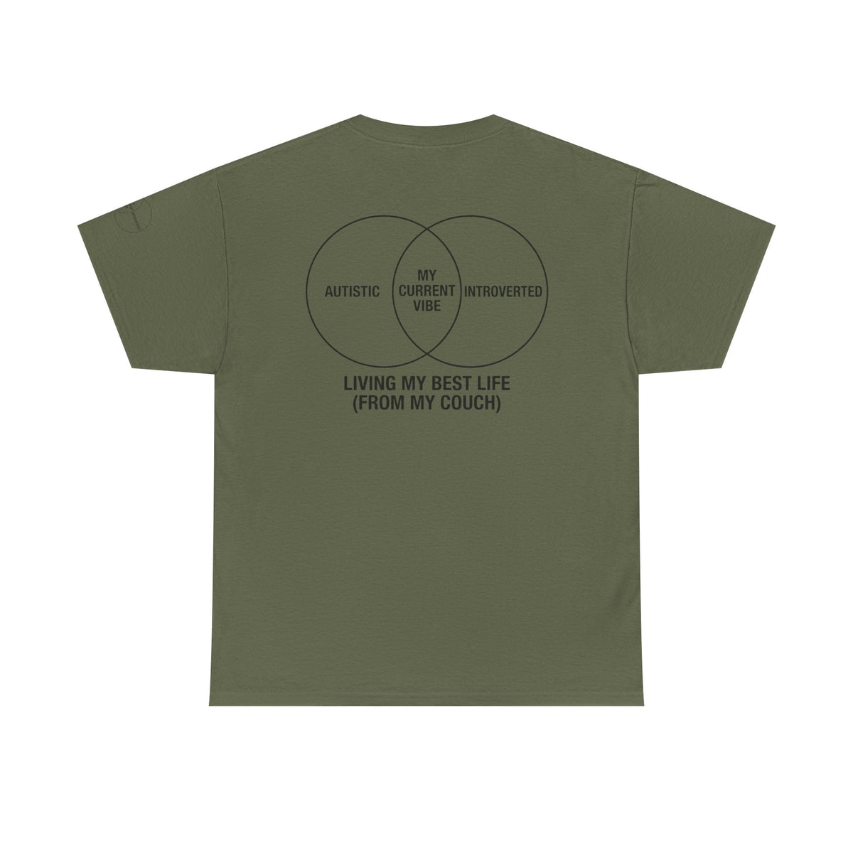 Color: Military Green | Living My Best Life Premium Graphic Tee