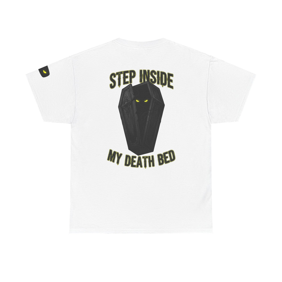Color: White | Step Inside My Death Bed Premium Graphic Tee