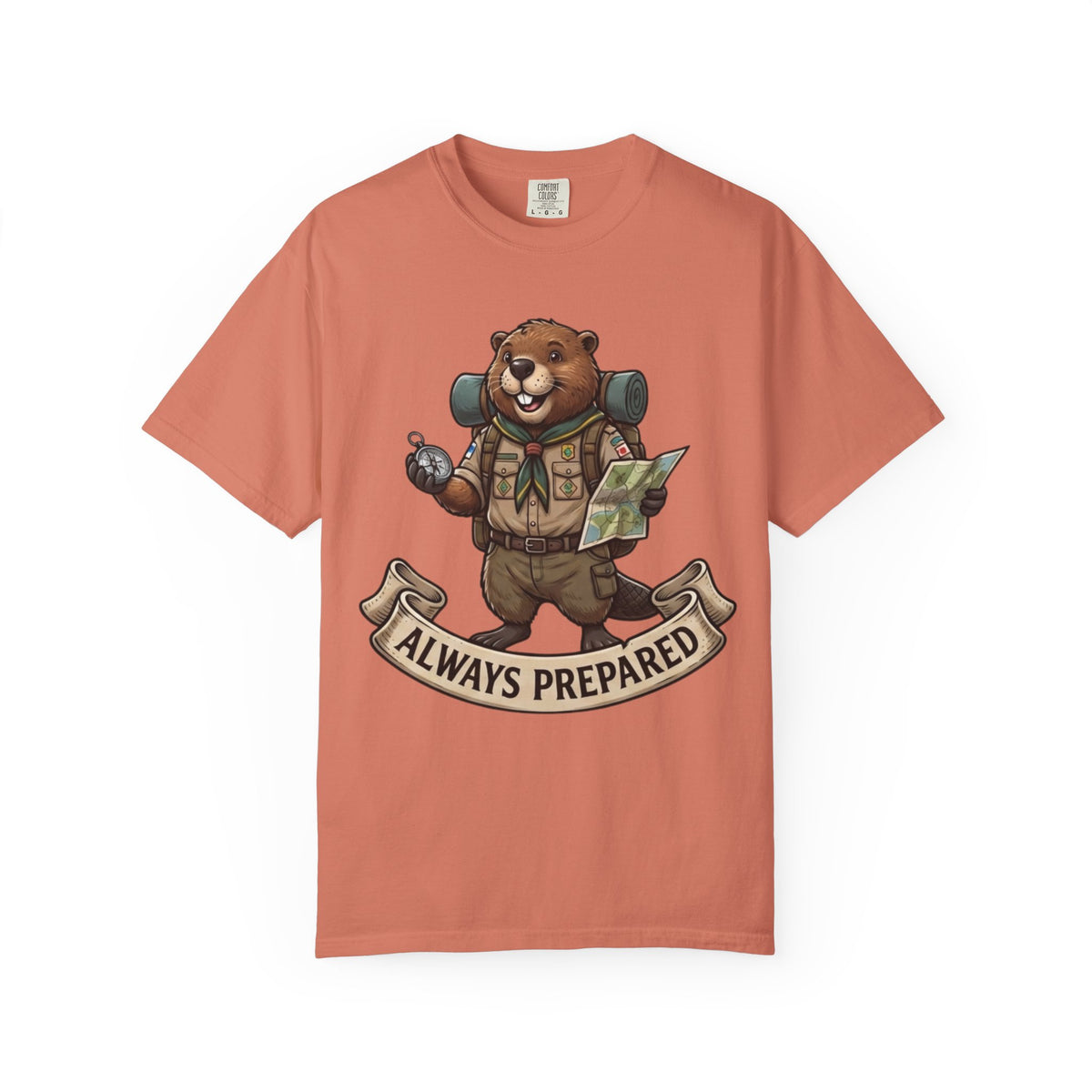 Color: Terracotta | Always Prepared Unisex Garment-Dyed Tee