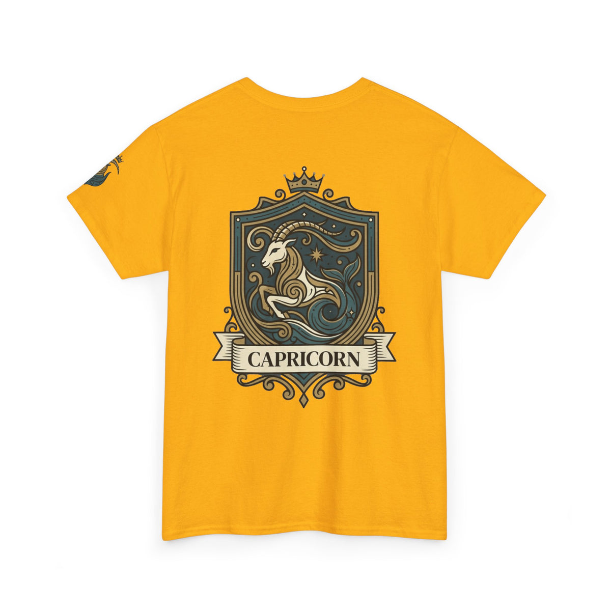 "Capricorn- The Sea-Goat Crest" Premium Graphic Tee