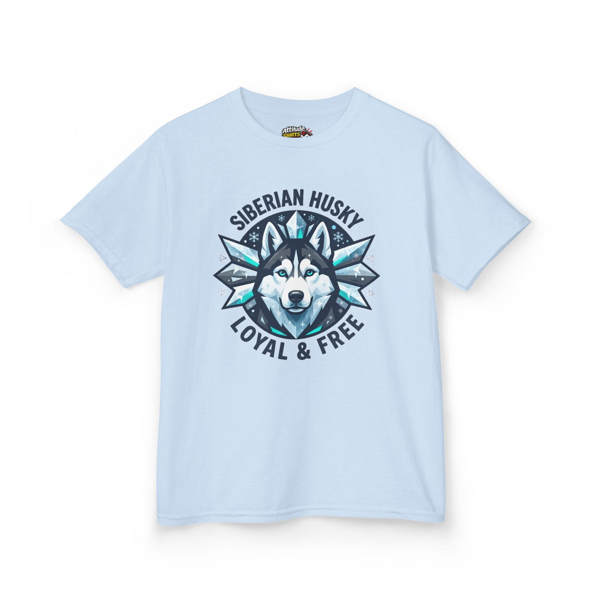 "Siberian Husky Loyal & Free" Kids Tee