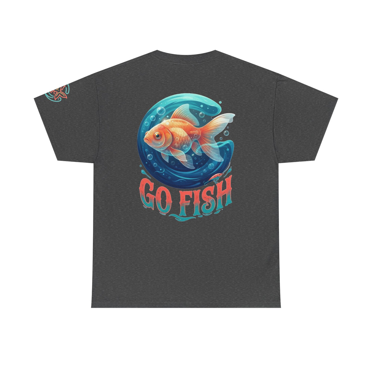 Color: Dark Heather | Go Fish Premium Graphic Tee