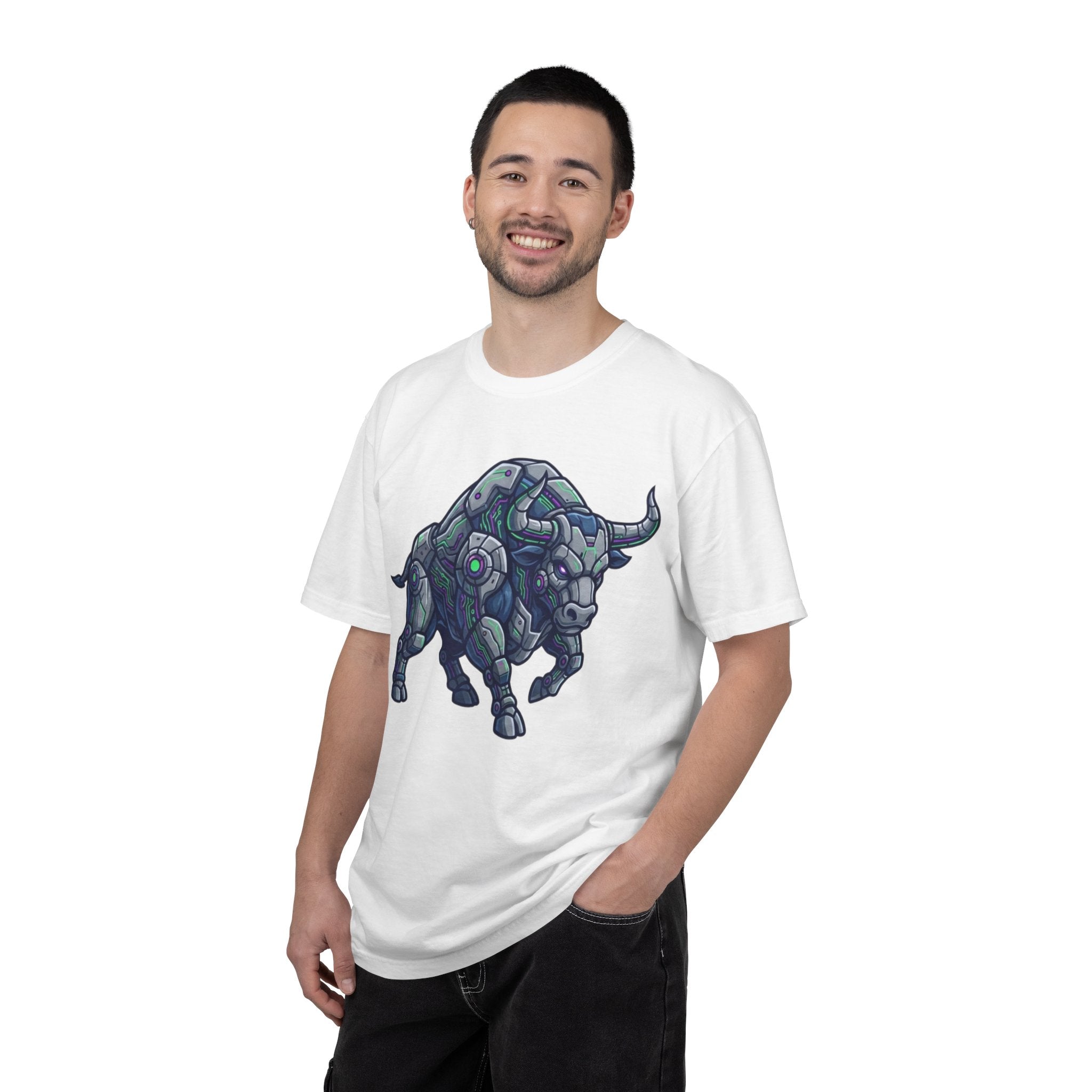 "Cyber Bull" Unisex Garment-Dyed Tee