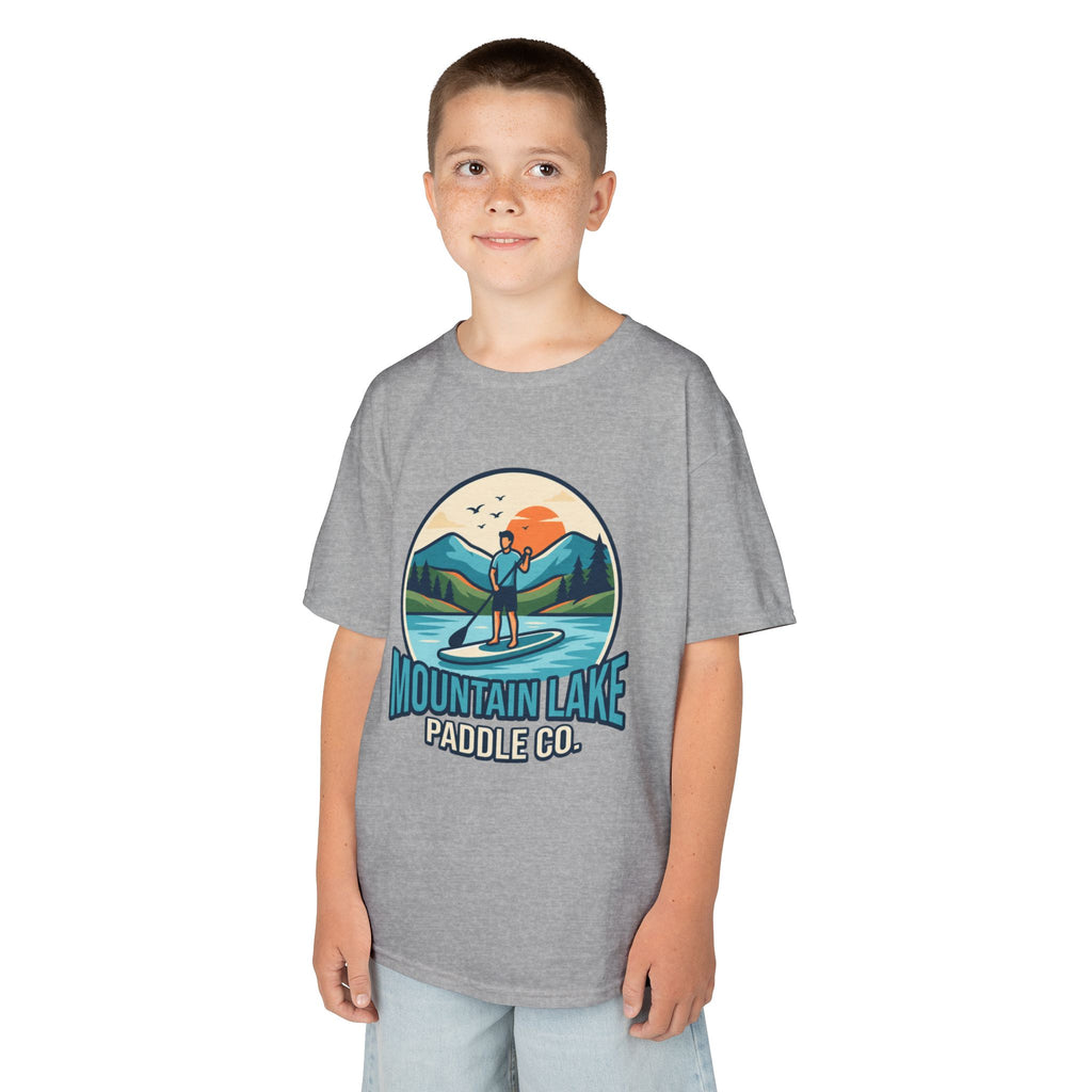 "Mountain Lake Paddle Board" Kids Tee