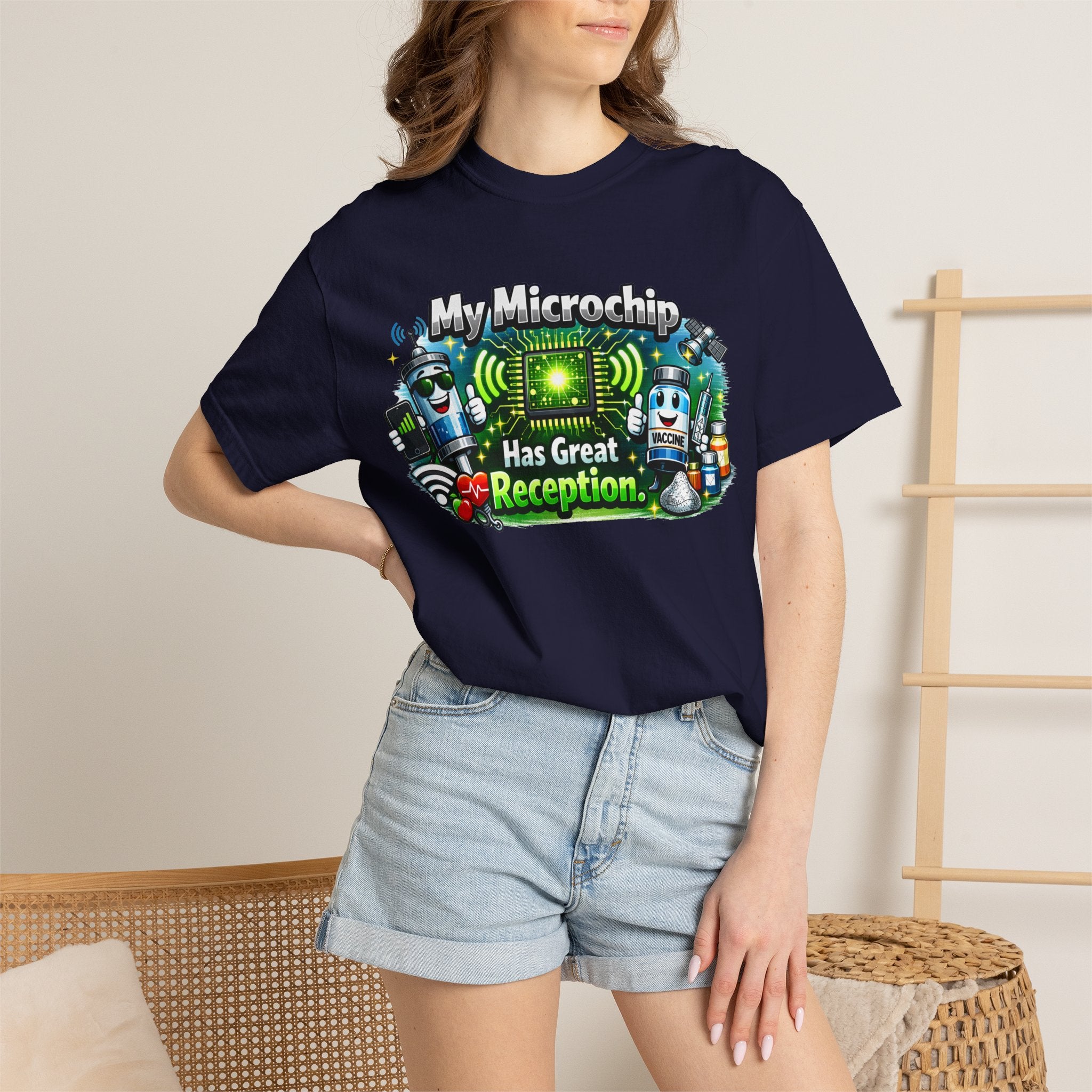 Great Reception Microchip | Garment-Dyed Tee — AttitudeShirts