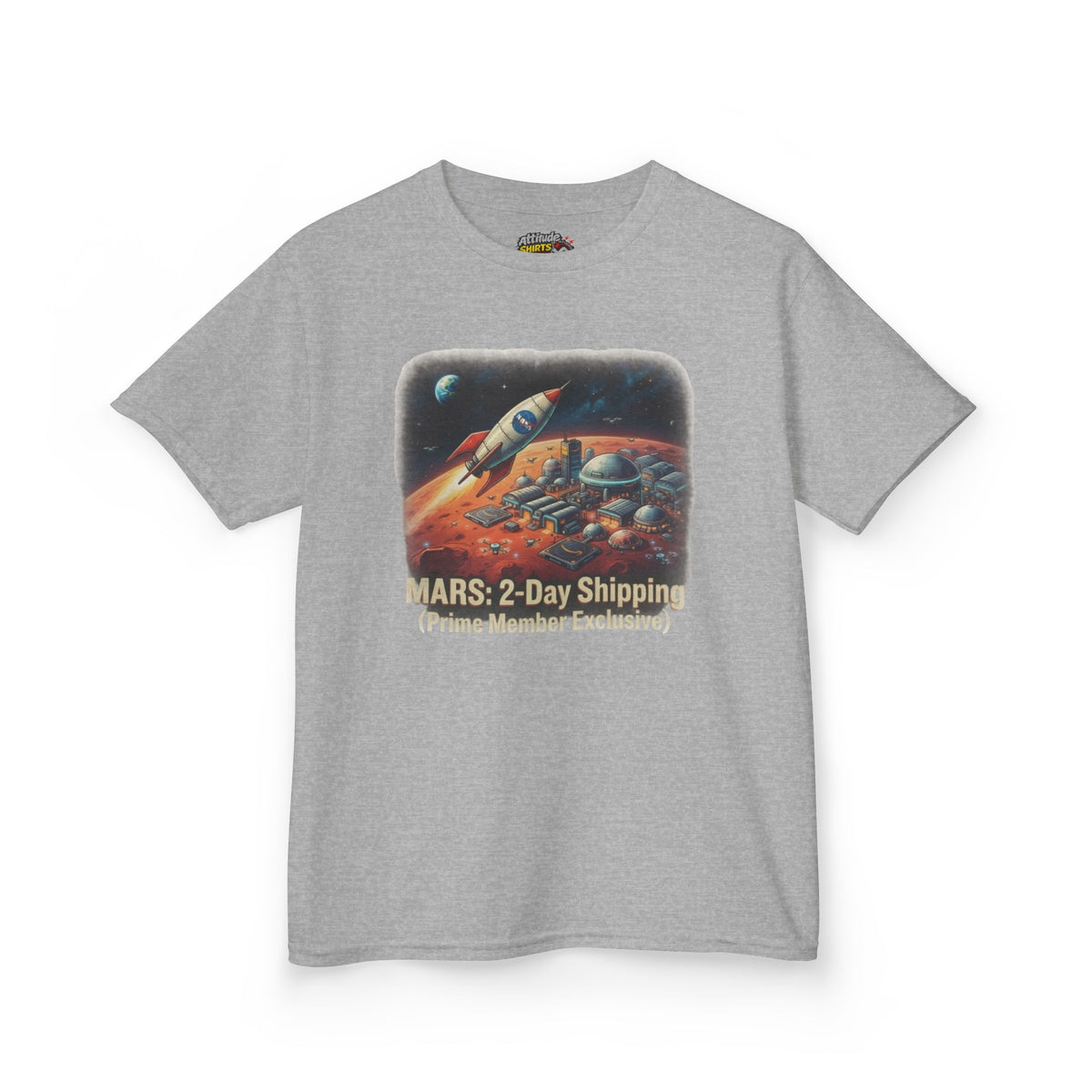 Color: Sport Grey | Mars 2 Day Shipping Kids Tee