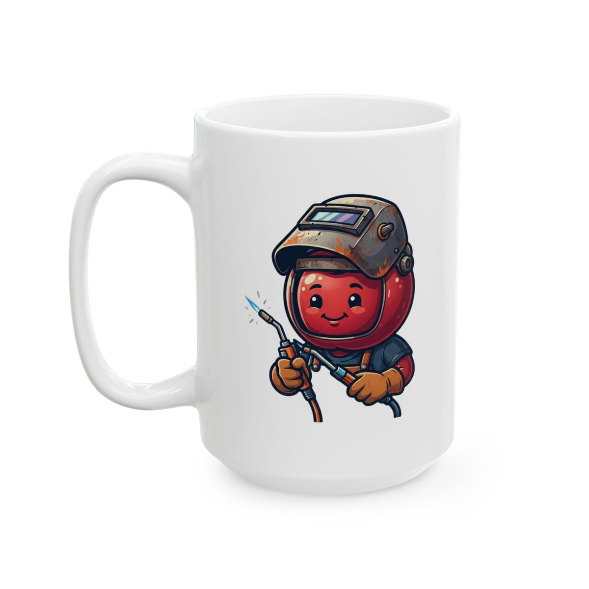 "Professional Cherry Popper" White Ceramic Mug — Graphic