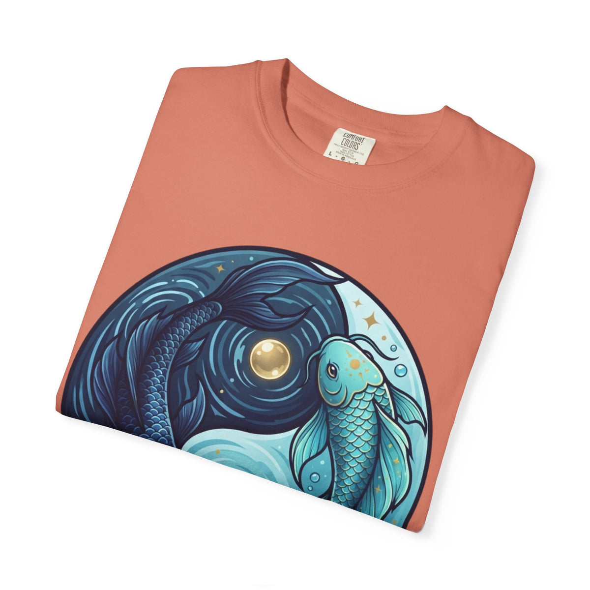 Yin Yang Pisces Unisex Garment-Dyed Tee