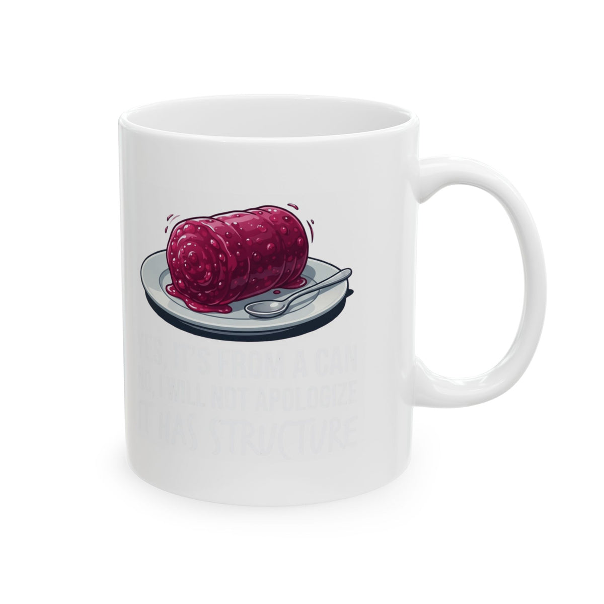 "Yes It's From A Can" White Ceramic Mug
