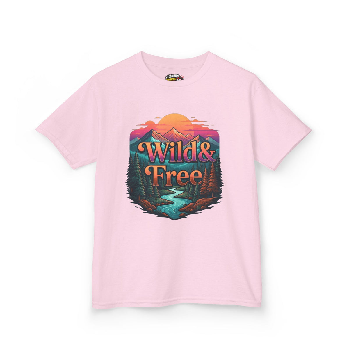 Color: Light Pink | Wild & Free Kids Tee