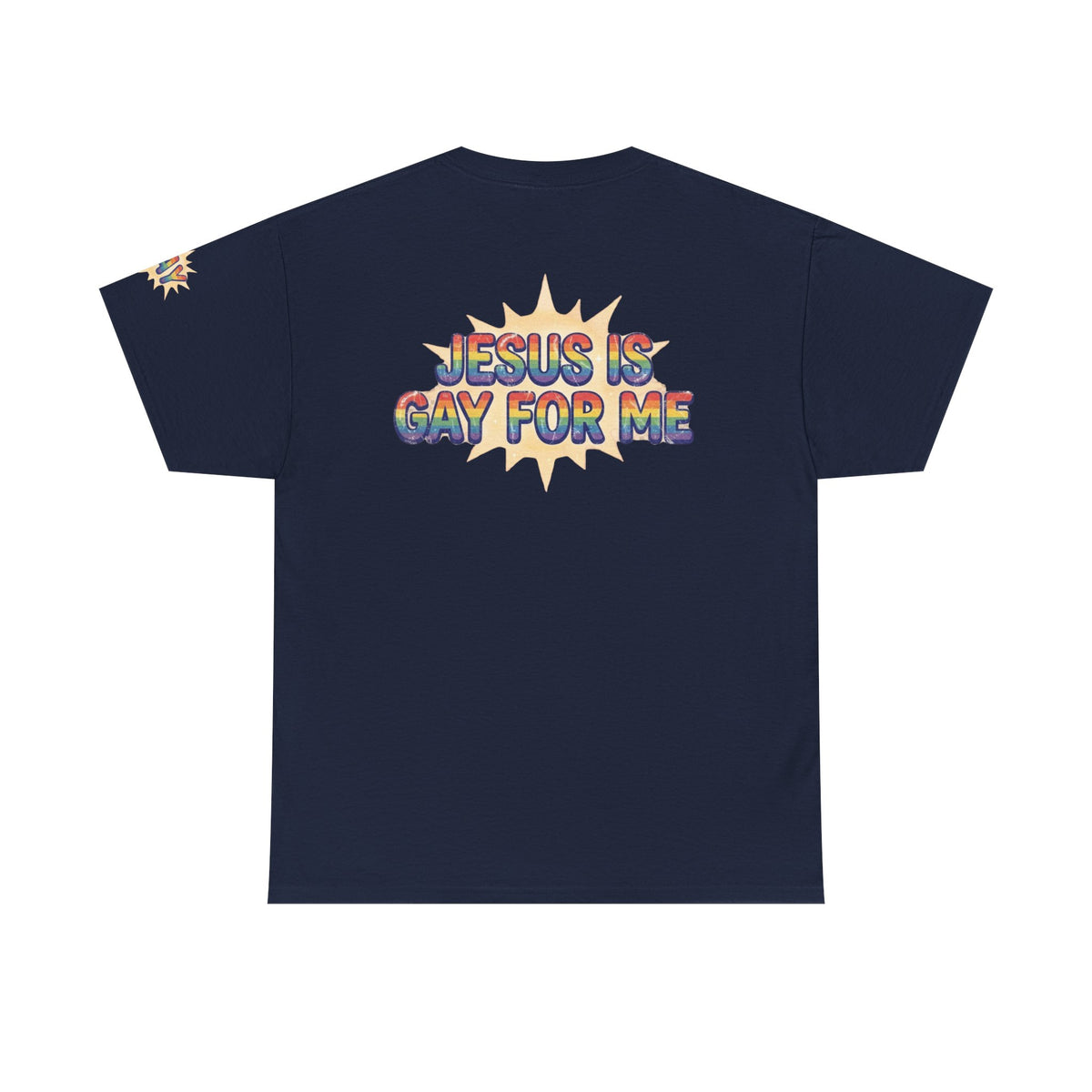Color: Navy | Jesus is Gay For Me Premium Graphic Tee