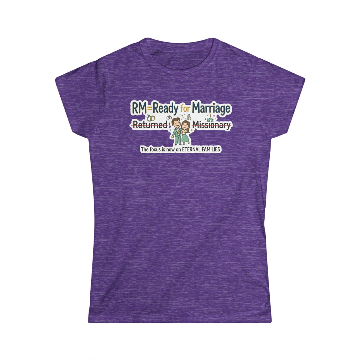 Color: Heather Purple | RM: Ready for Marriage (Probably Not) | Women's Tee — AttitudeShirts