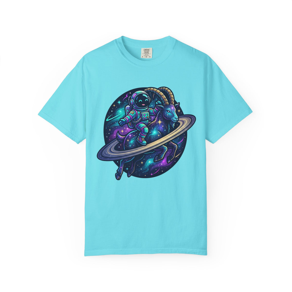 "Space Explorer Capricorn" Unisex Garment-Dyed Tee
