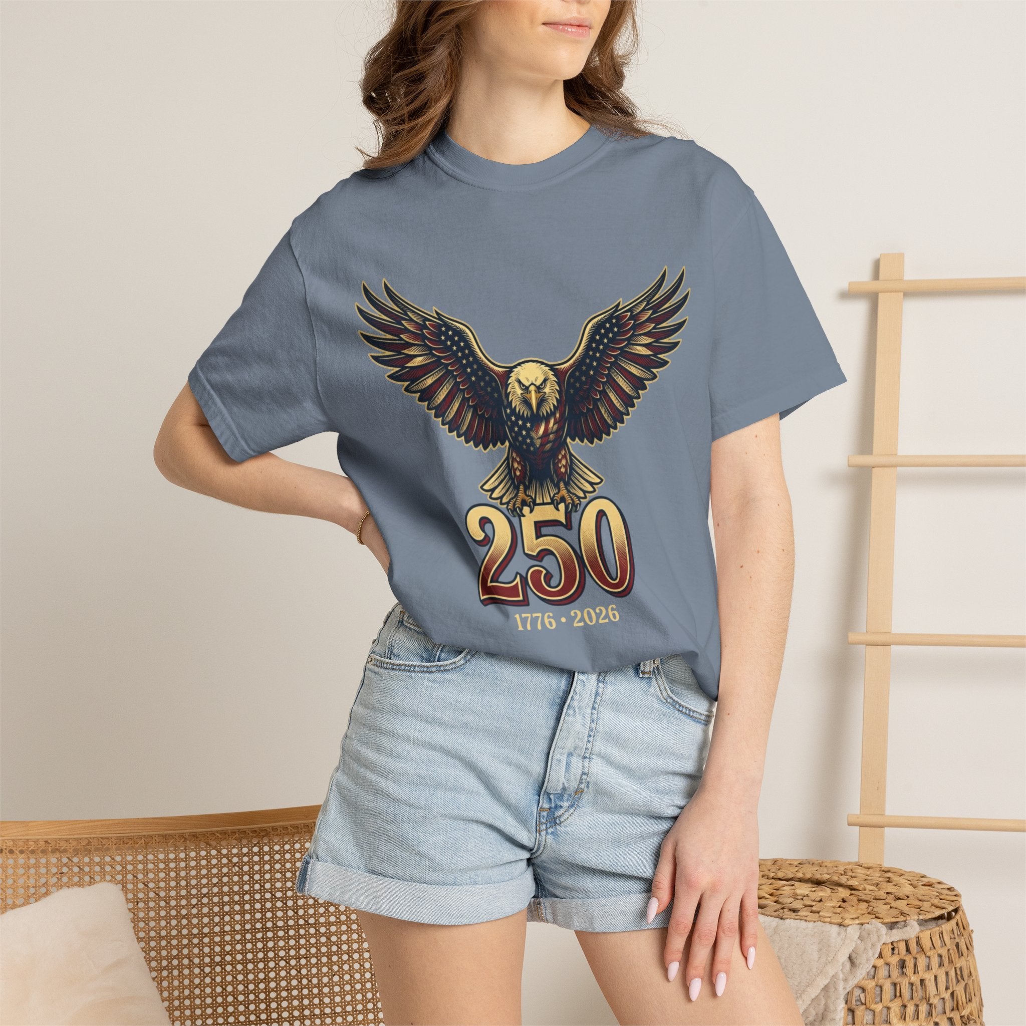 "USA Eagle 250 Years" Unisex Garment-Dyed Tee