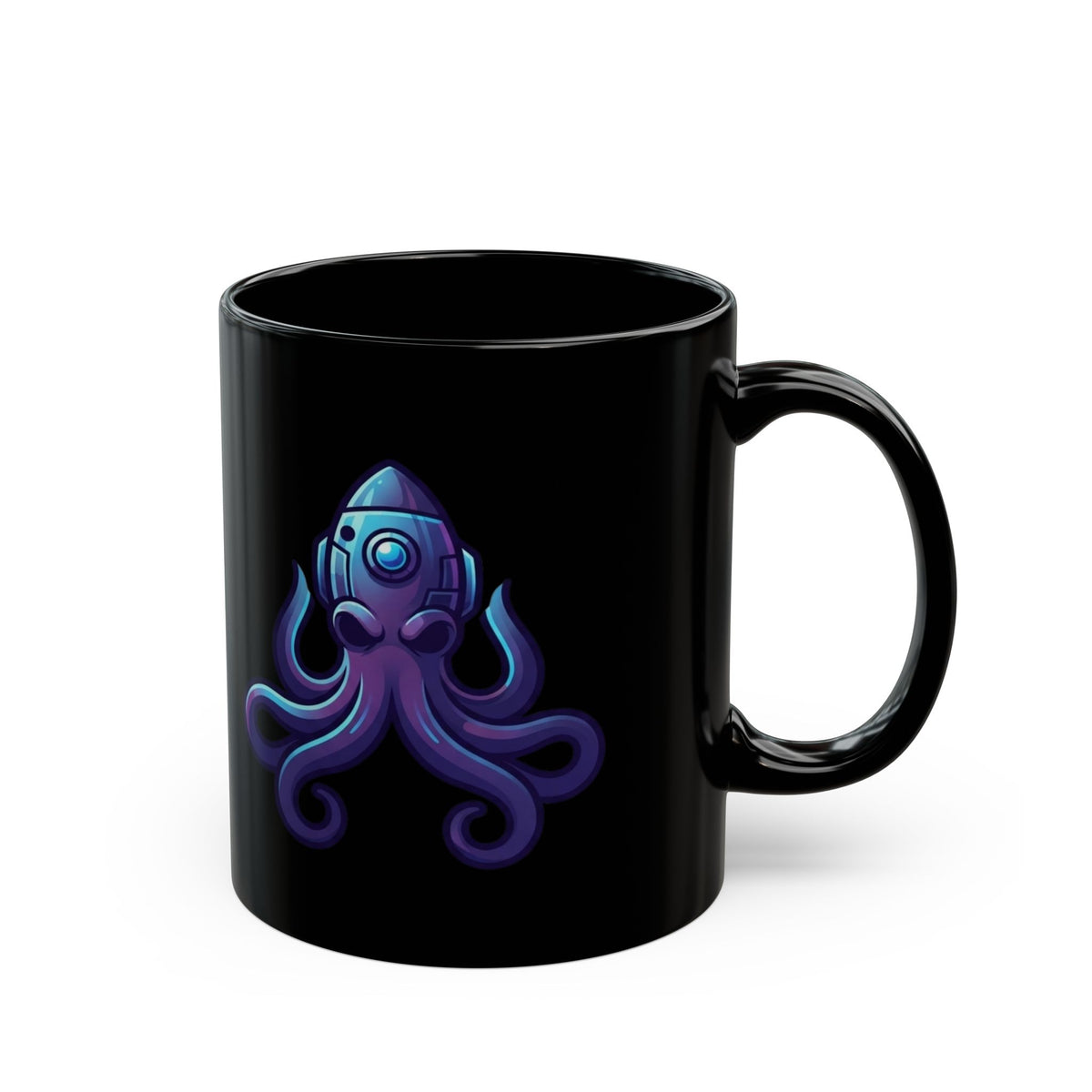 "Octo Credible" Black Ceramic Mug — Graphic