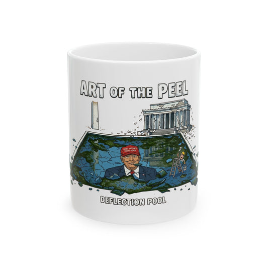 "Art of The Peel" White Ceramic Mug