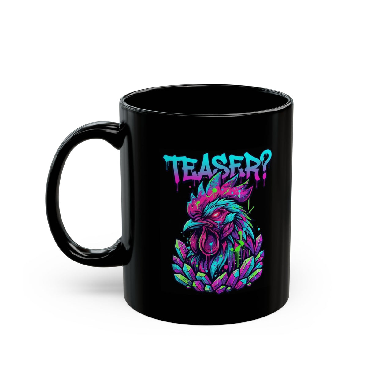 "Cock Teaser" Black Ceramic Mug