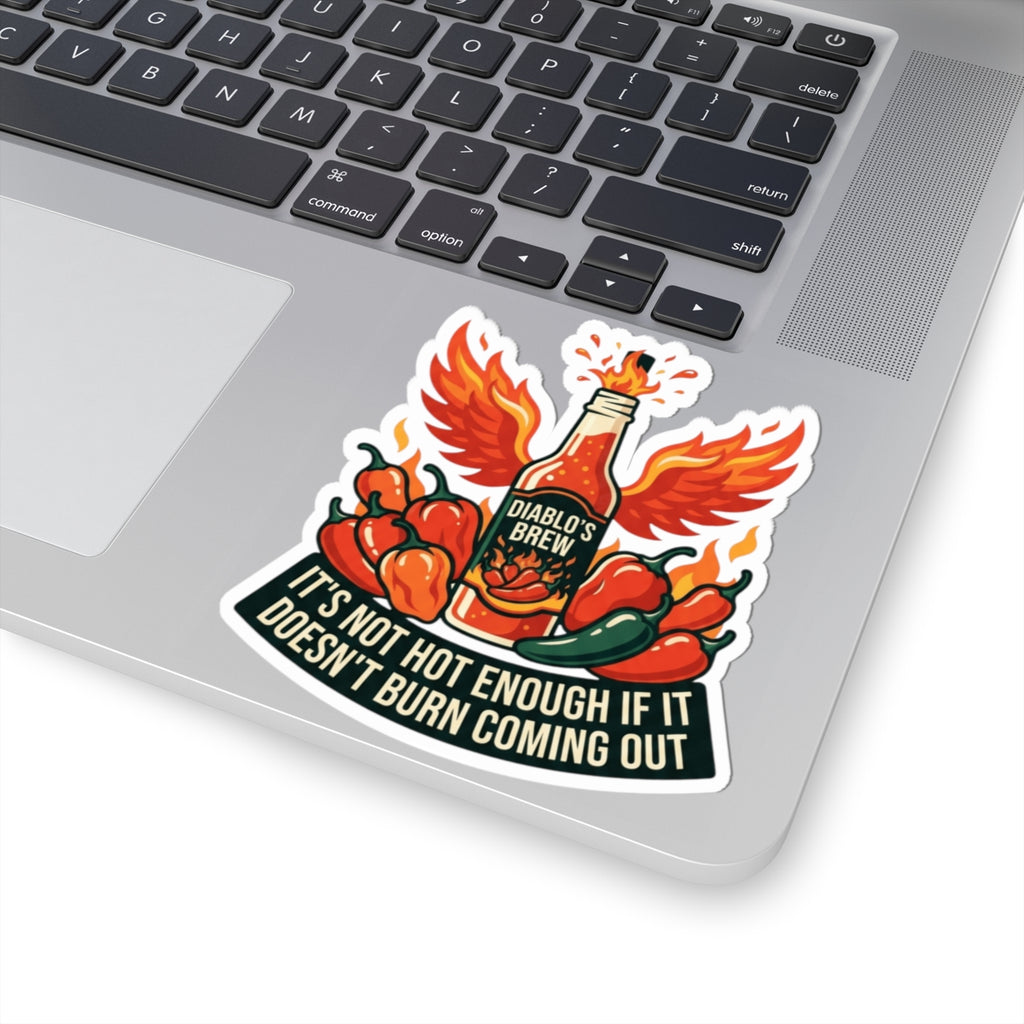 "Burns Coming Out" Sticker — Main