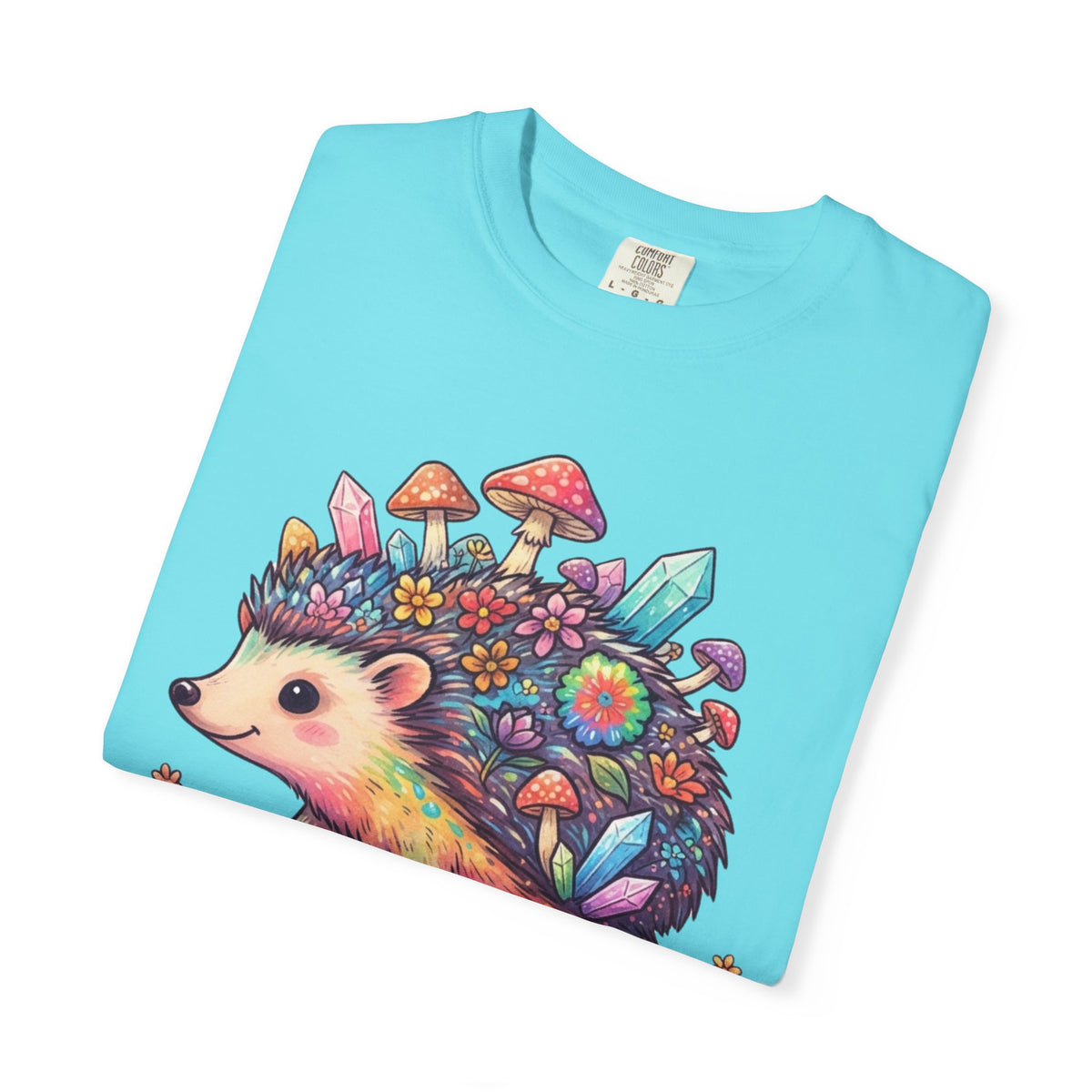 Hippy Hedgehog Unisex Garment-Dyed Tee