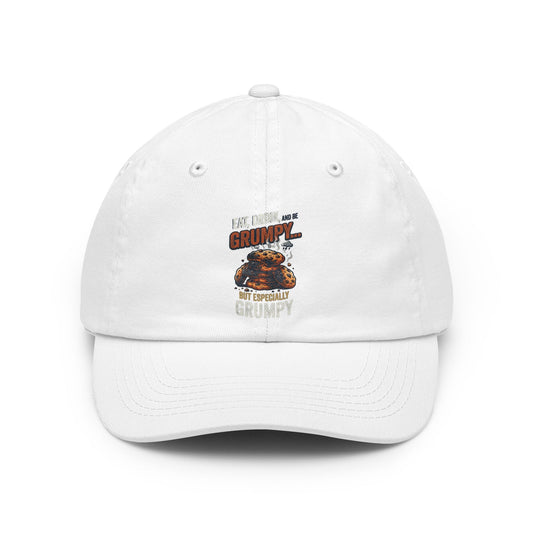 Color: White | Eat Drink And Be Grumpy Dad Hat