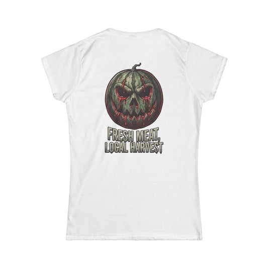 Color: White | Fresh Meat, Local Harvest Women's Tee