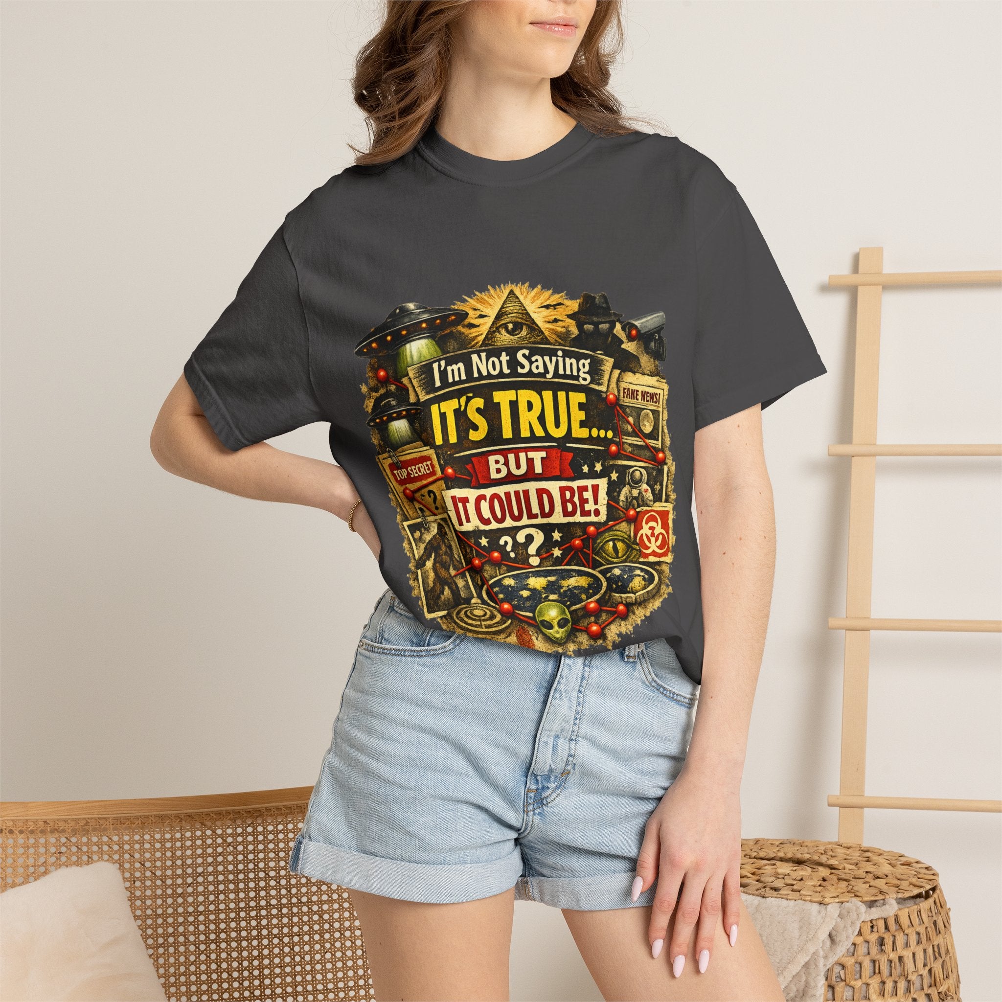 Just Sayin' Plausible Deniability Tee | Garment-Dyed Tee — AttitudeShirts