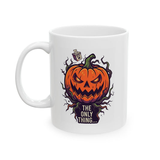 "Current Politics" White Ceramic Mug — Graphic