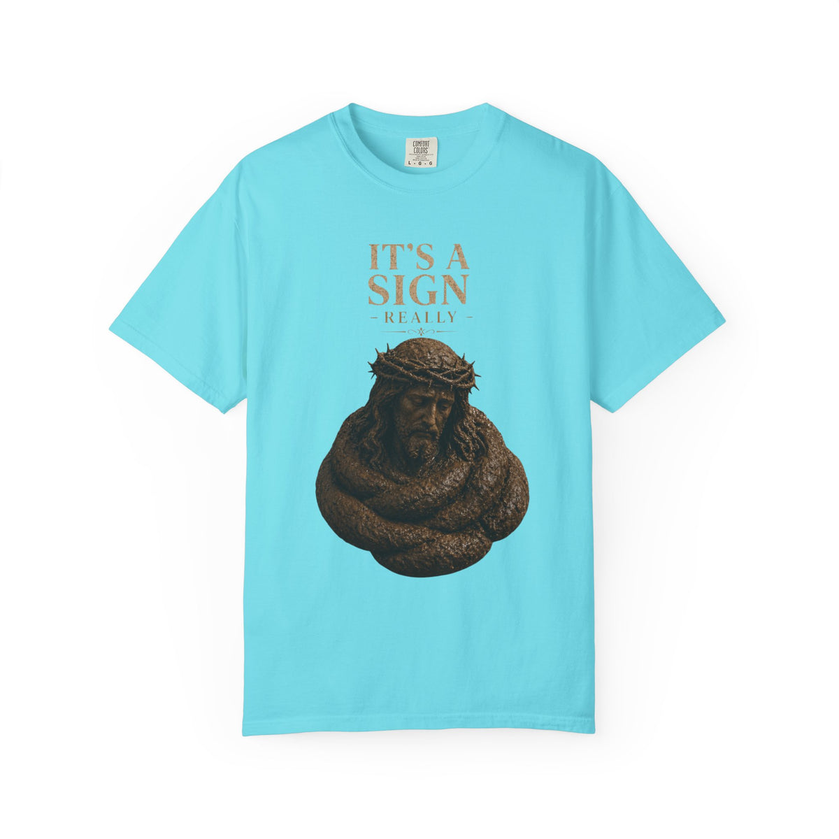 "Good Book Series It's a Sign - Really" Unisex Garment-Dyed Tee