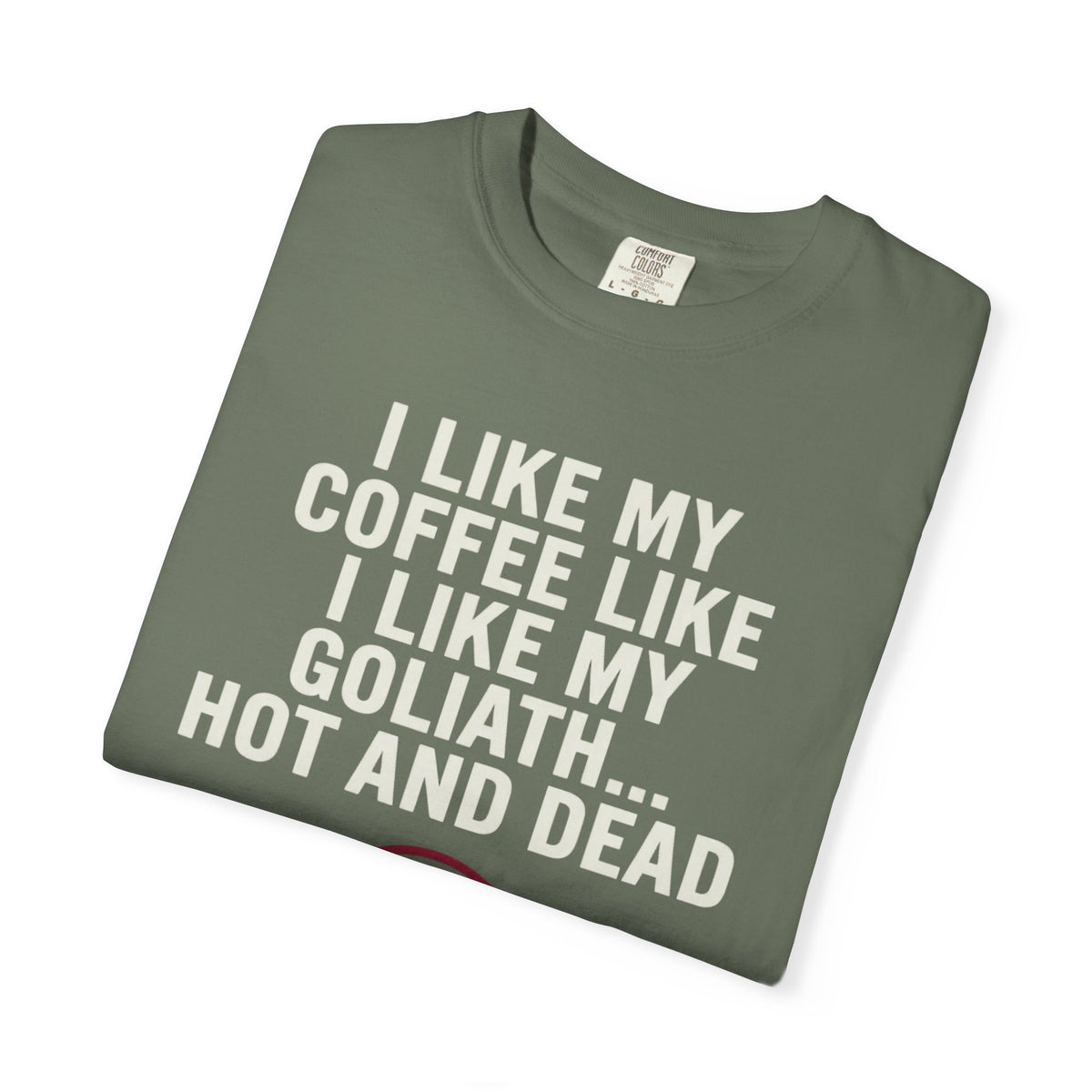 Good Book Series Coffee Hot and Dead Unisex Garment-Dyed Tee