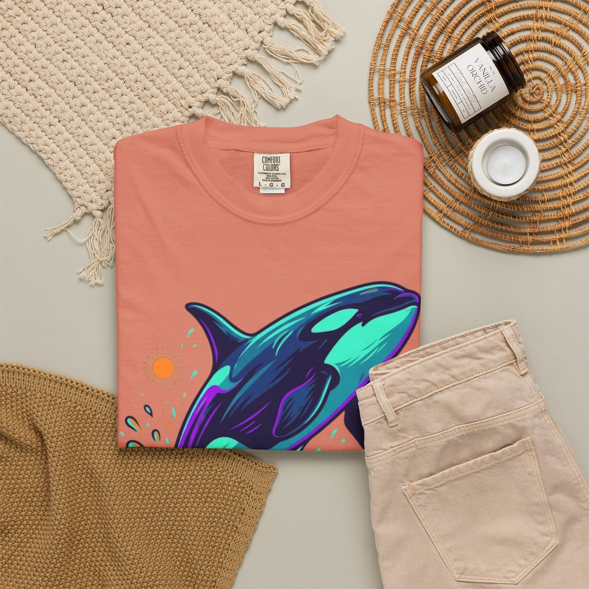 "Orca" Unisex Garment-Dyed Tee